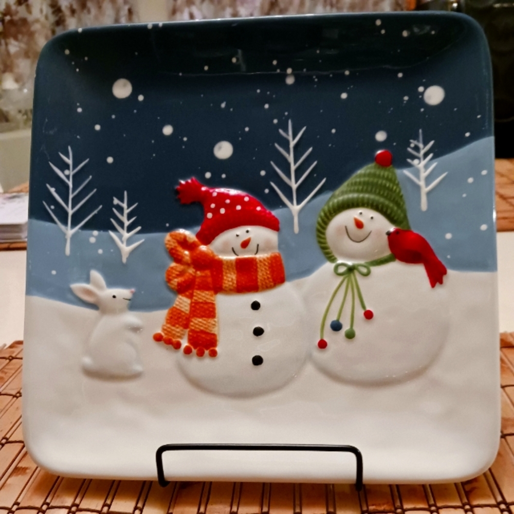 St. Nicholas Square Snow Days Salad Plate